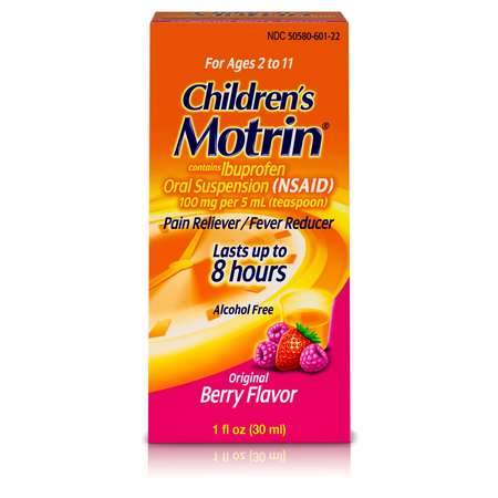 MOTRIN CHILDRENS Children's Motrin Suspension Berry 1 fl. oz., PK72 3019201